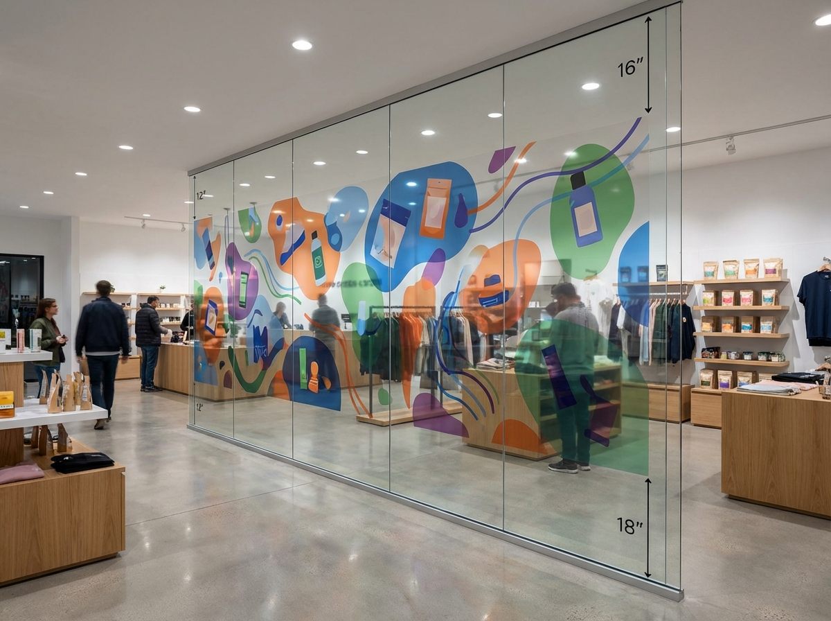Retail wall print